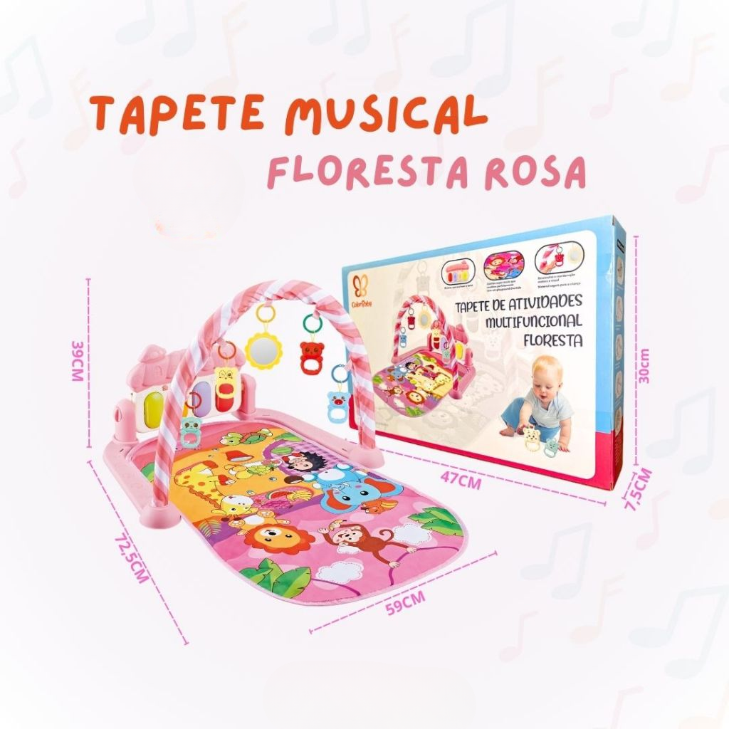 Tapete Musical com Piano e Móbile