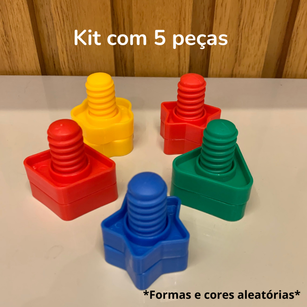Kit Brinquedo de Montar com Parafusos e Porcas