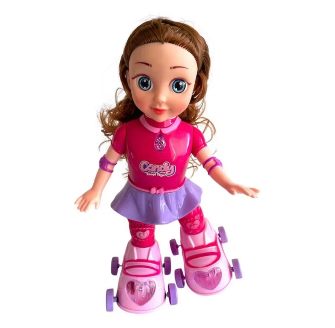 Boneca Patinadora 28cm com Luzes e Música