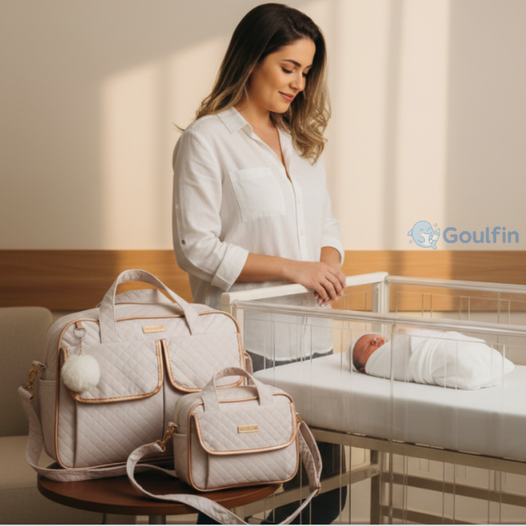 Kit Bolsa Maternidade 4 Peças