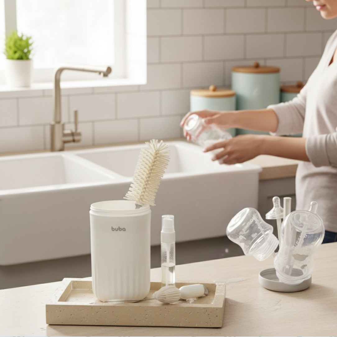 Kit de Limpeza de Mamadeira com Estojo