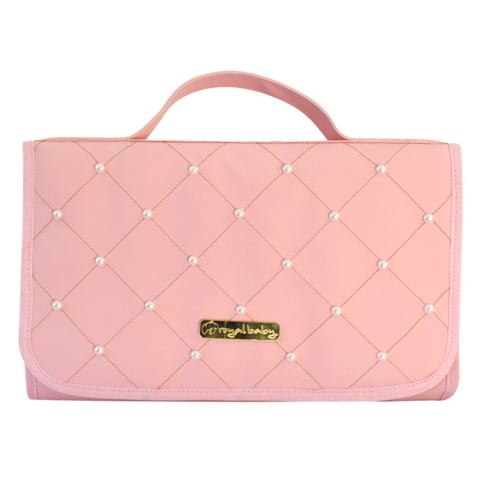 Trocador Portátil Dobrável com Bolsos Internos