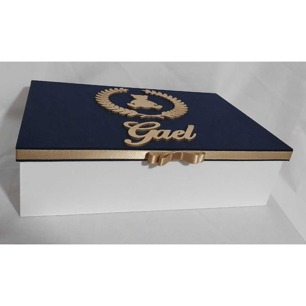Caixa Personalizada em MDF com Tampa de Acrílico
