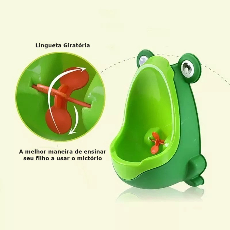 Mictorio Infantil Micbaby Sapinho com Ventosa Banheiro Pinico