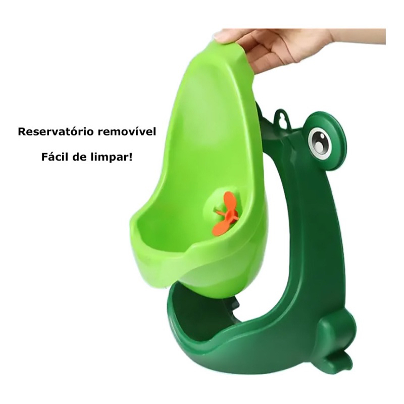 Mictorio Infantil Micbaby Sapinho com Ventosa Banheiro Pinico