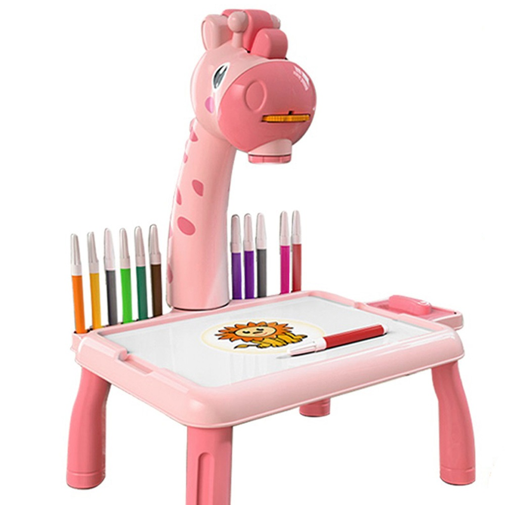 Mesa com Projetor Infantil – Brinquedo Educativo para Desenhar, Aprender e se Divertir