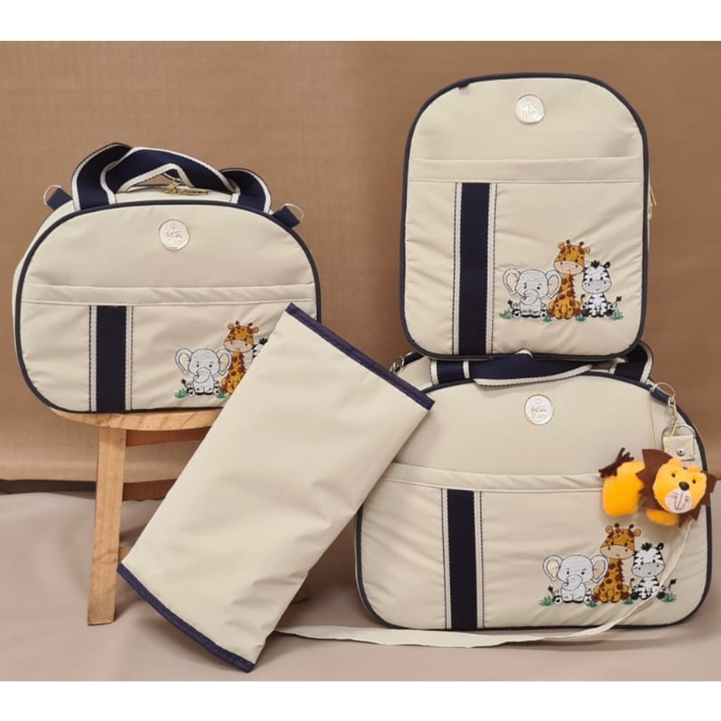 Kit de Bolsas Maternidade Linha Safari
