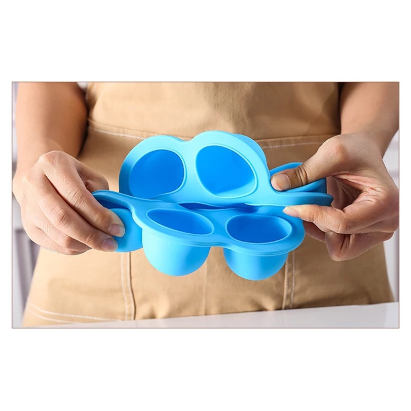 Porta Pote Papinha Recipiente Fundo De Silicone Com 7 Divisórias e tampa para introdução alimentar