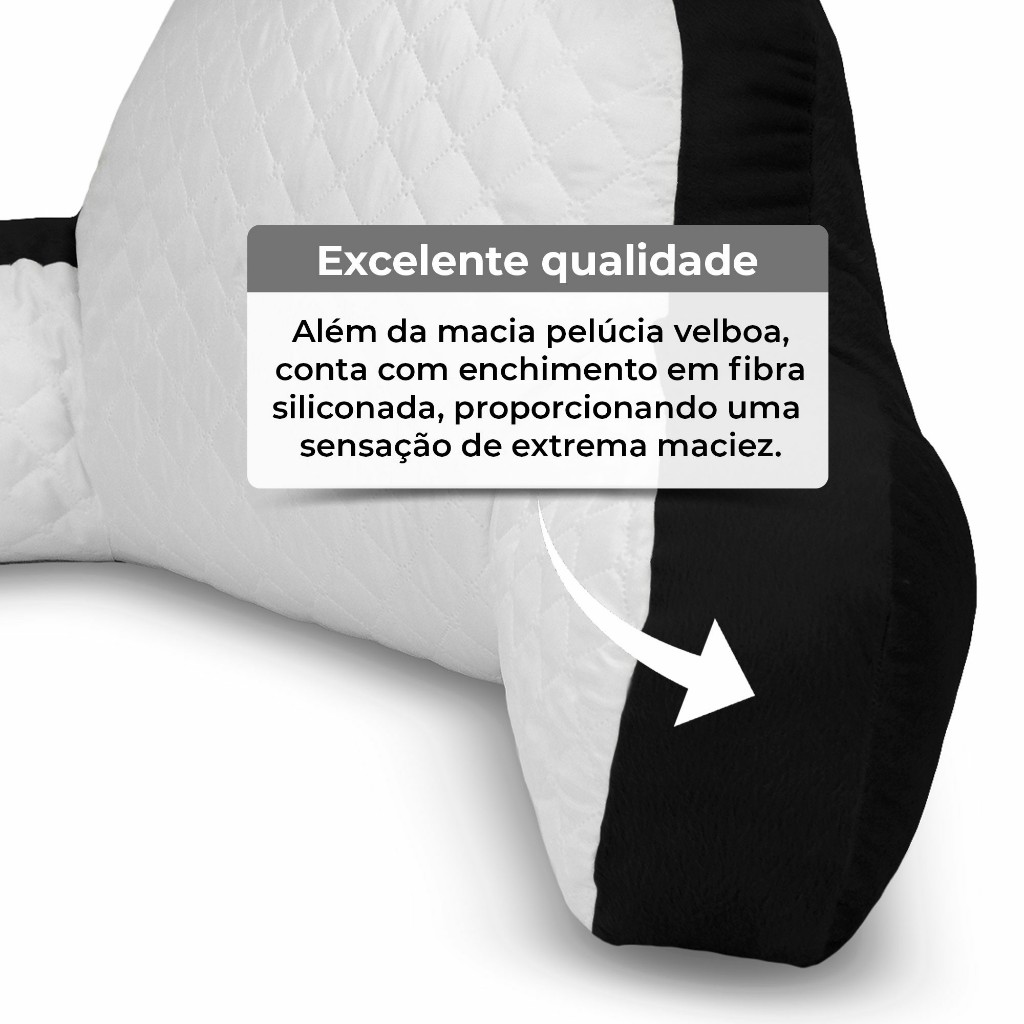 Almofada Multiuso Descanso de Lombar com Apoio de Cabeça Travesseiro Ergométrico