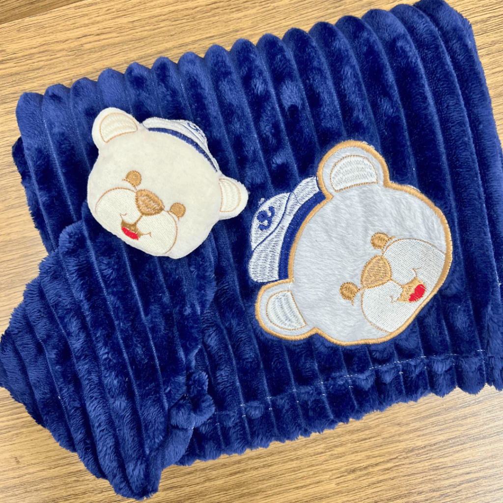 Kit 2 Peças Cobertor e Naninha para Bebê