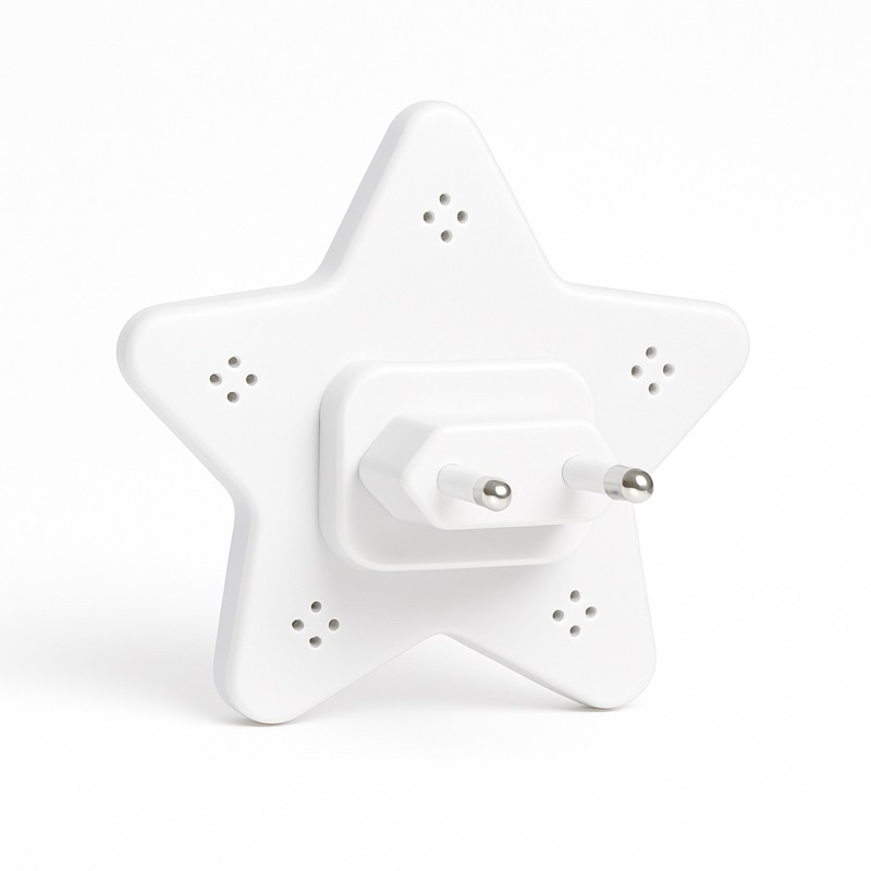 Kit 2 Luminária Led De Tomada Luz Noturna Estrela Sala Quarto Criança Bebê Bivolt