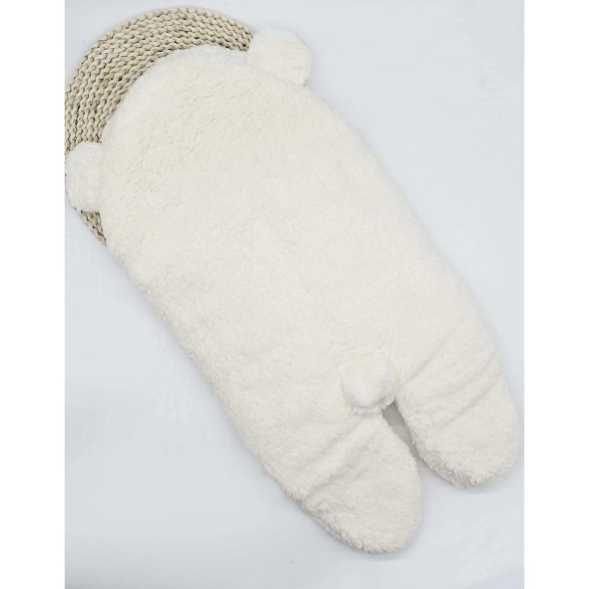 Saco de Dormir Bebe com Sherpa 64cm de Altura Antialergico Menino e Menina