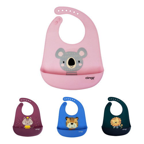Babador em Silicone com Bolso Coletor