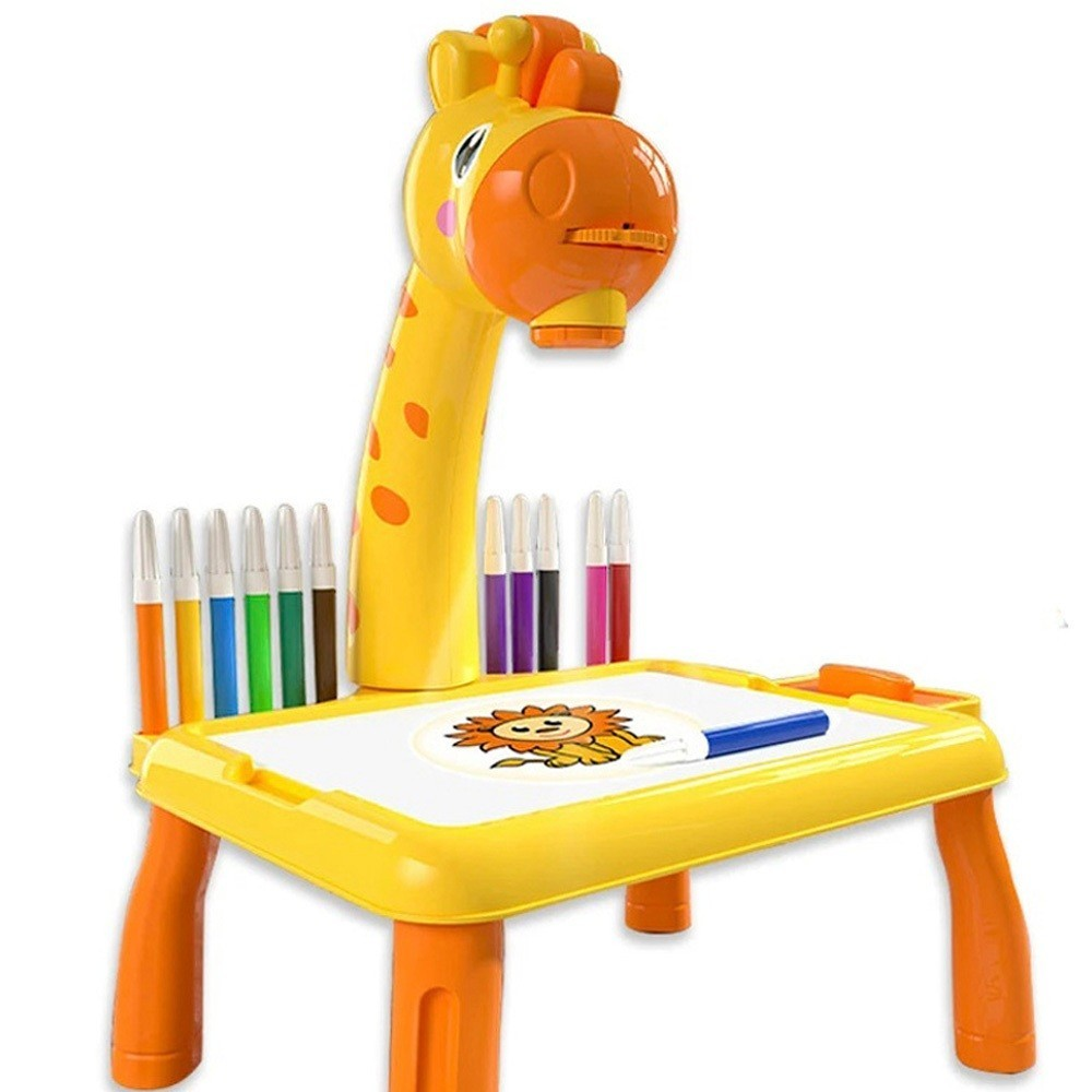 Mesa com Projetor Infantil – Brinquedo Educativo para Desenhar, Aprender e se Divertir