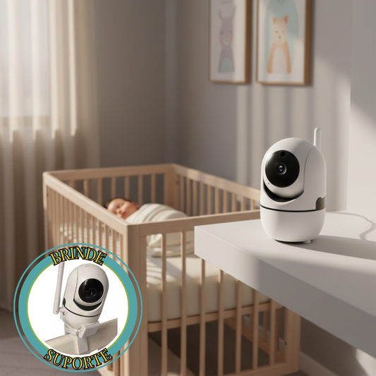 Babá Eletrônica Smart HD com App + Suporte Universal de Brinde