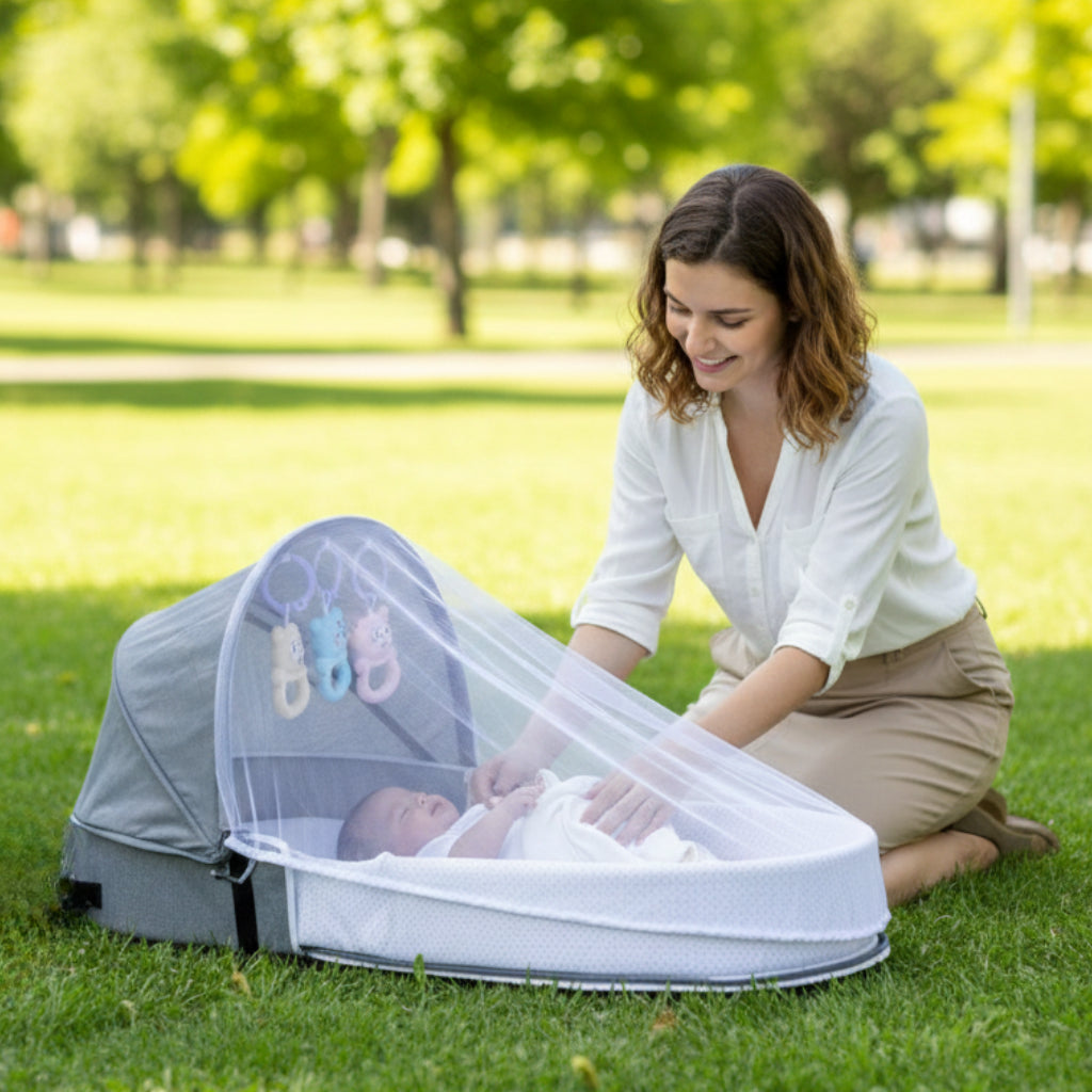 Berço de Viagem Portátil 2 em 1