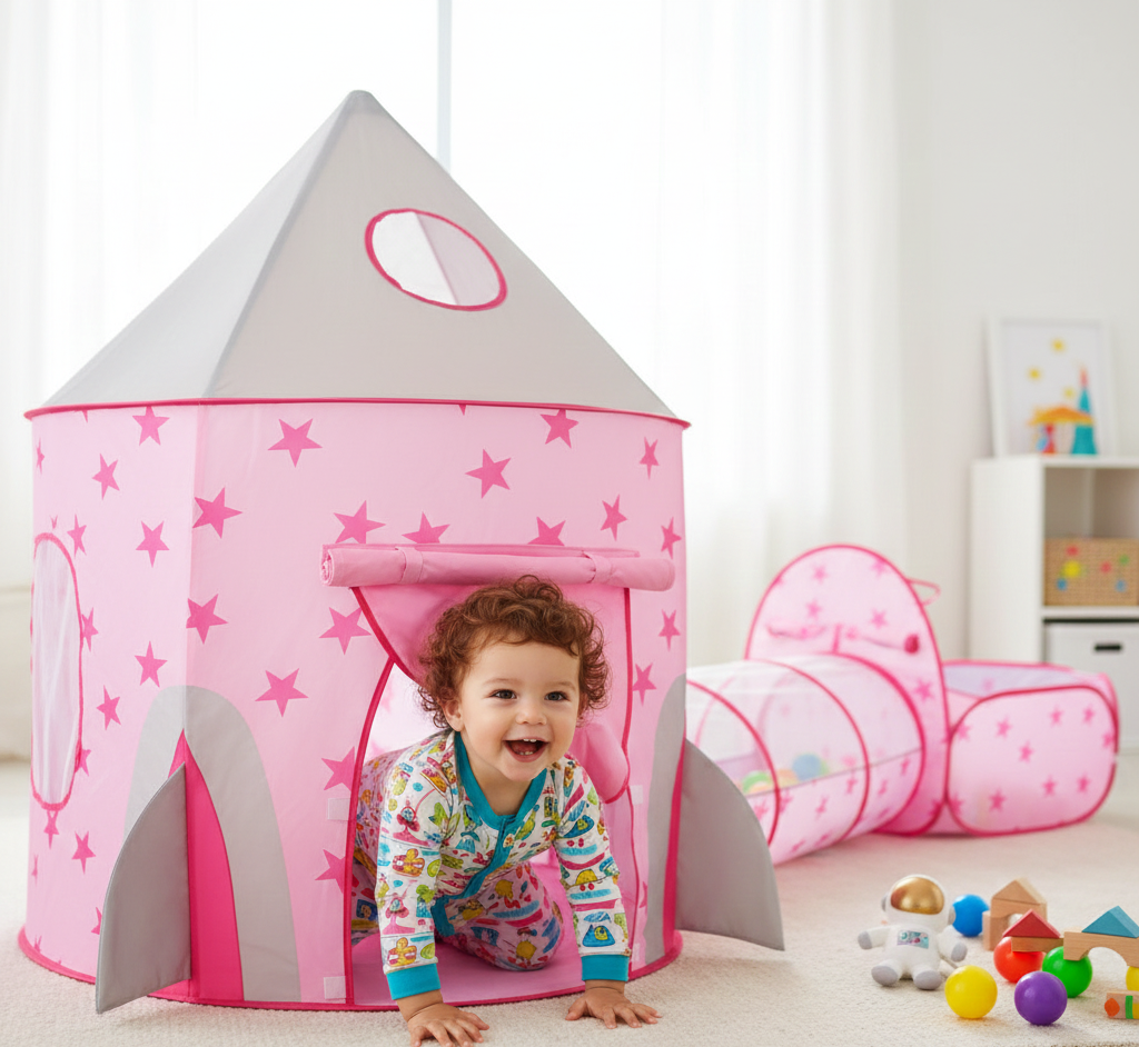 Toca Túnel 3 em 1 Infantil Dobrável