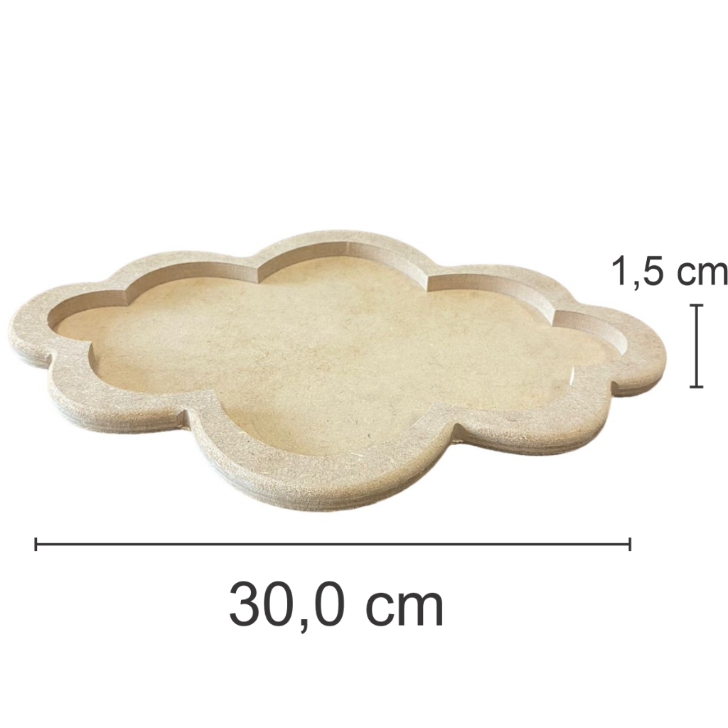 Kit Higiene Bebê Safari c/Bandeja Nuvem Crua