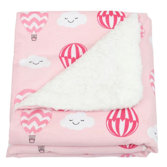 Manta de Bebê Coberdron (0,90cm x1,20m) ou Cobertor (0,75cm x 0,75cm) Sherpa Estampada Para Menino e Menina