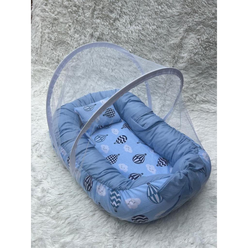 ninho com mosquiteiro menino menina estampas variadas