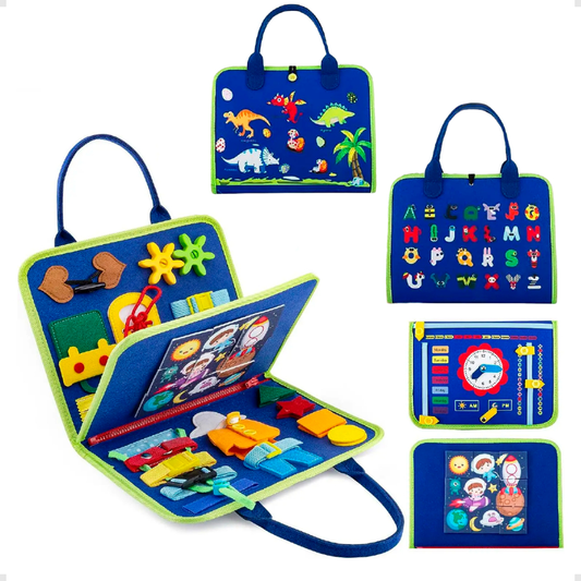 Kit Maleta Atividade Sensorial Montessori Infantil 2-4an