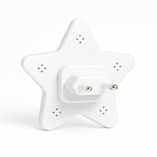 Kit 2 Luminária Led De Tomada Luz Noturna Estrela Sala Quarto Criança Bebê Bivolt