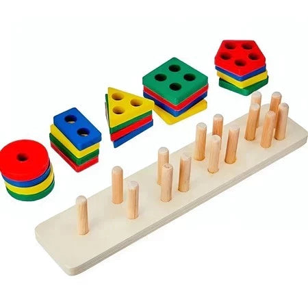 Brinquedo Educativo de Madeira  Montessori