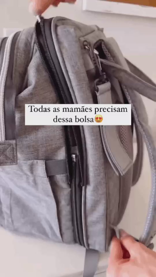 Mochila Maternidade com Berço Portátil