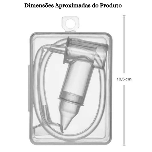 MODIVA Aspirador Nasal Buba para Bebê com Estojo e Ponta Original, Alívio Imediato