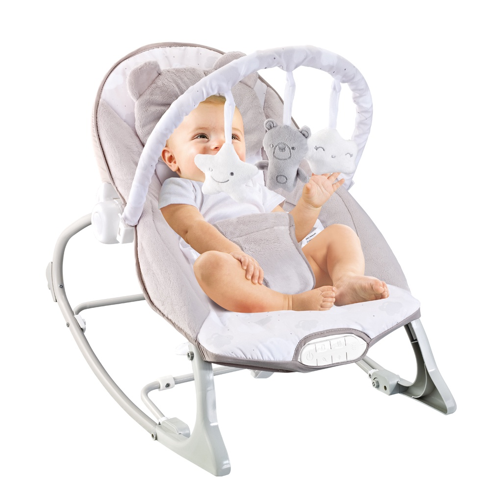Cadeira de Descanso Bebê Musical ( Polar Bege) - Maxi Baby