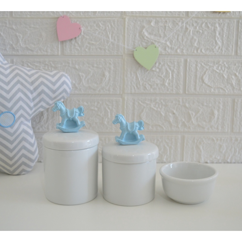 Kit Higiene para Bebê de Porcelana