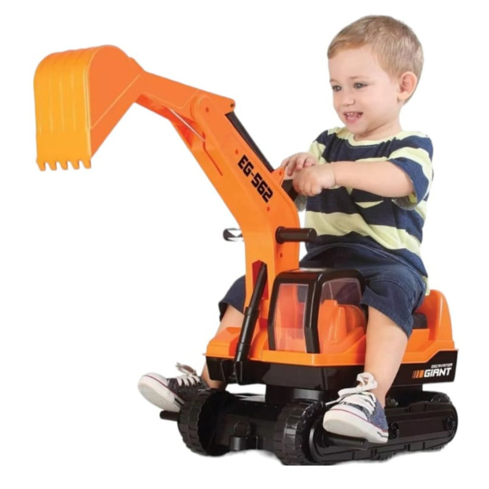 Trator Escavadeira Gigante Infantil Giant Escavator Roma